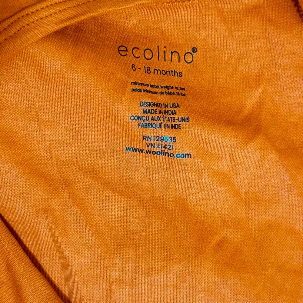 Woolino organic cotton Sleep Sack 6-18m Desert